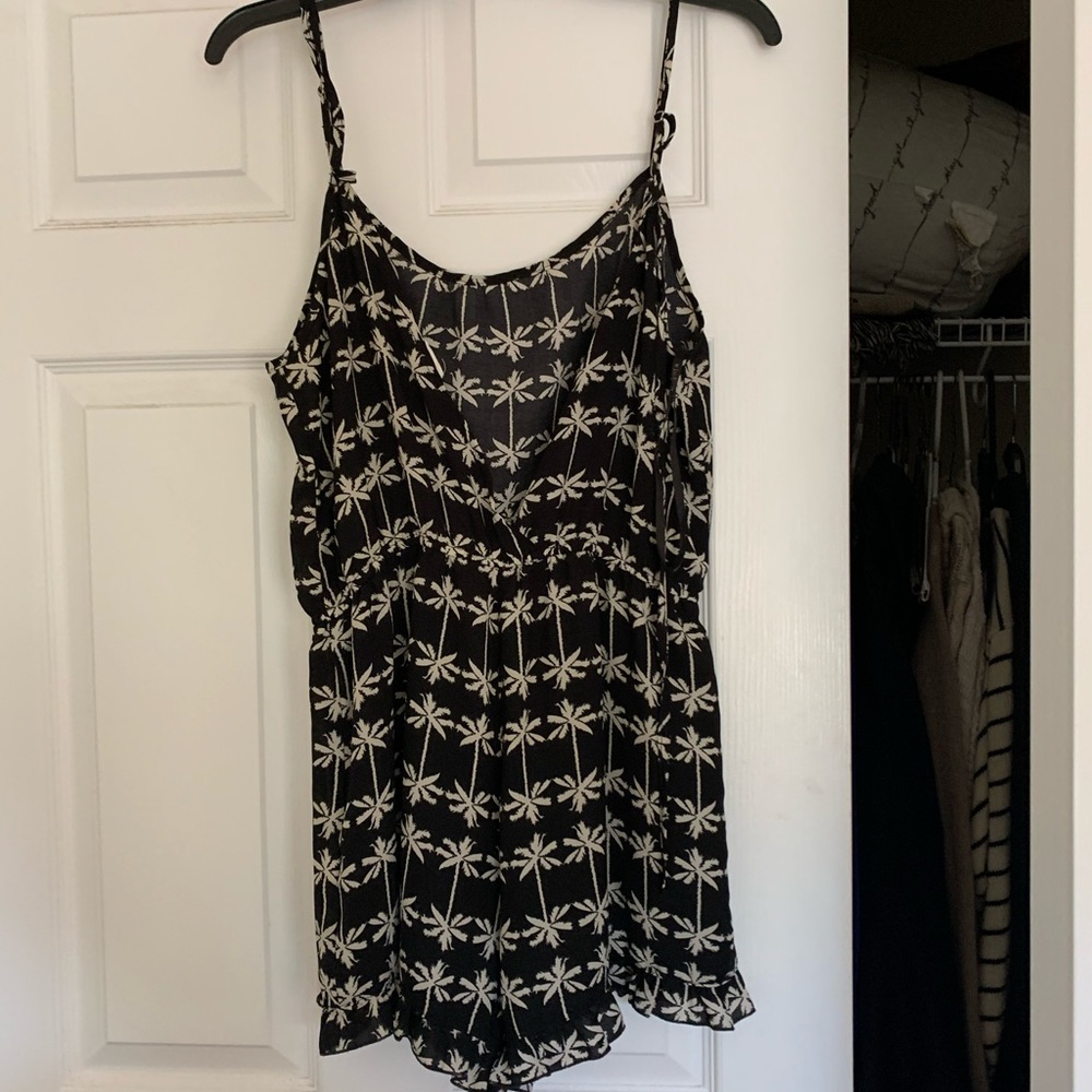 Tan And Black Romper